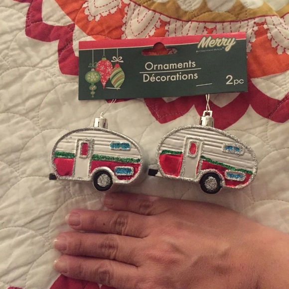 Boho camper trailer christmas ornaments - Picture 6 of 6